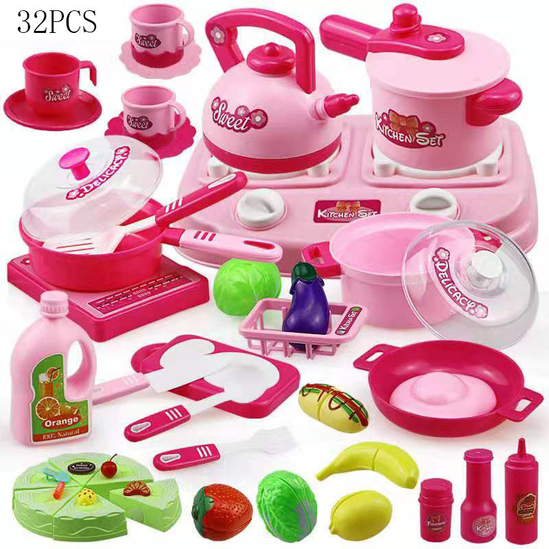 Children's House Play Simulation Kitchen Toy Set