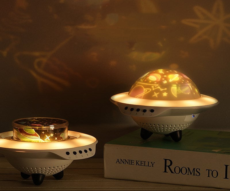 UFO Star Night Light Projector – Kids Bedroom Lamp