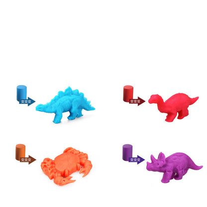 Dinosaur color mud house toy