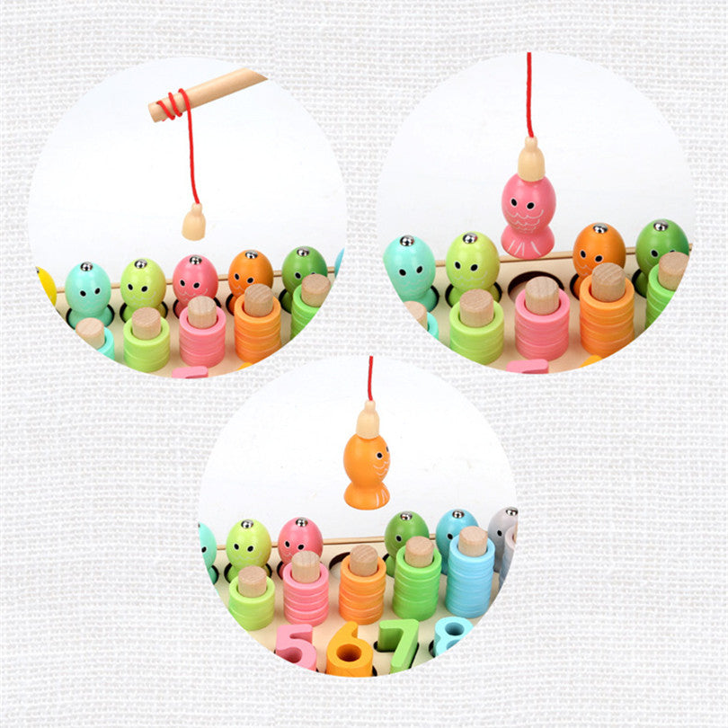 Wooden Number & Shape Puzzle Toy