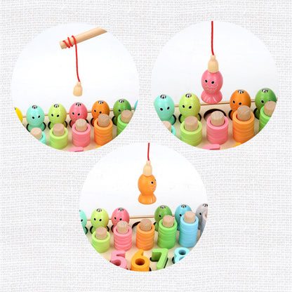 Wooden Number & Shape Puzzle Toy