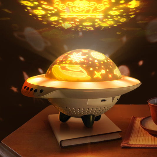 UFO Star Night Light Projector – Kids Bedroom Lamp