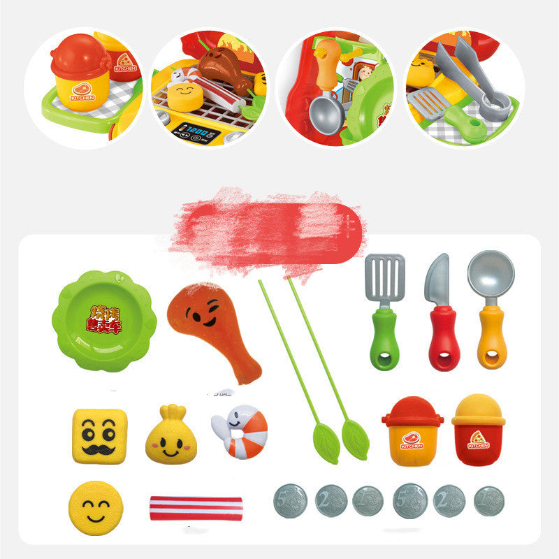 Dinosaur color mud play house toy