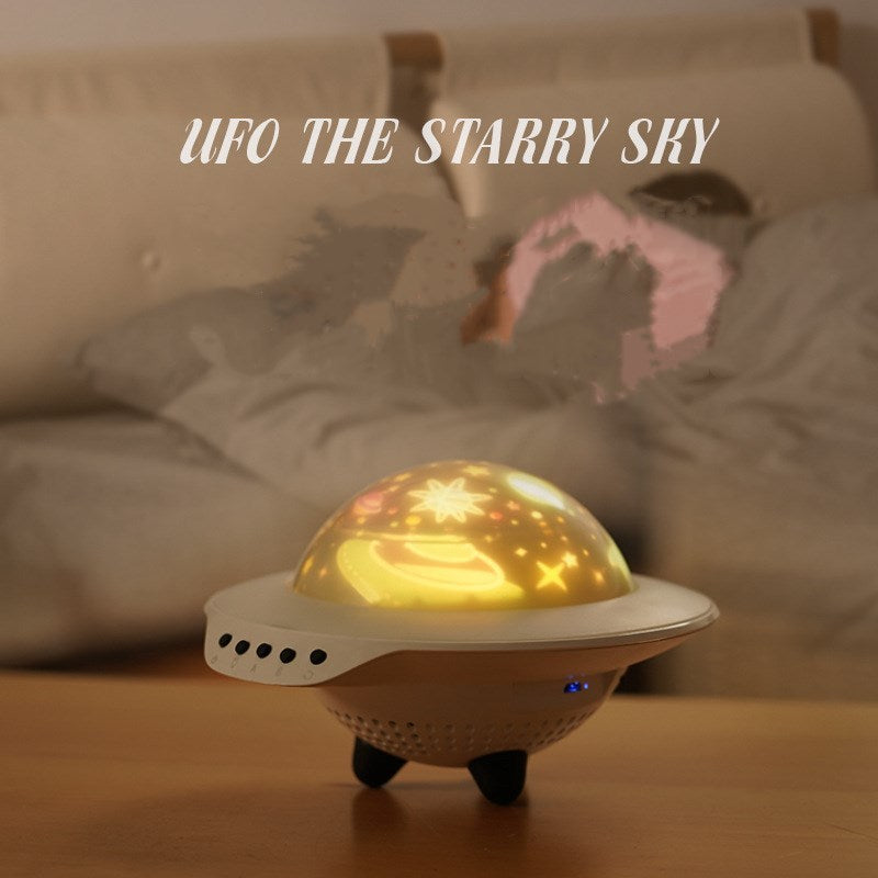 UFO Star Night Light Projector – Kids Bedroom Lamp