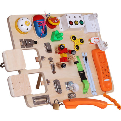 Early Childhood Education Children's Puzzle Busy Board Unlocking Teaching Aid
