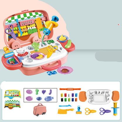 Dinosaur color mud house toy