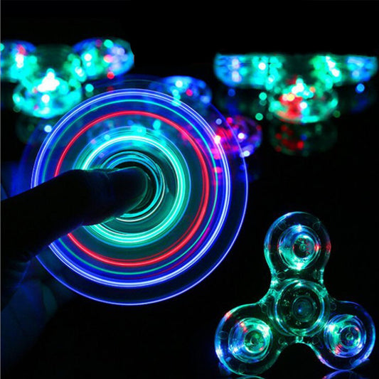 LED Light Fidget Spinner – Glow-in-the-Dark Stress Relief Toy