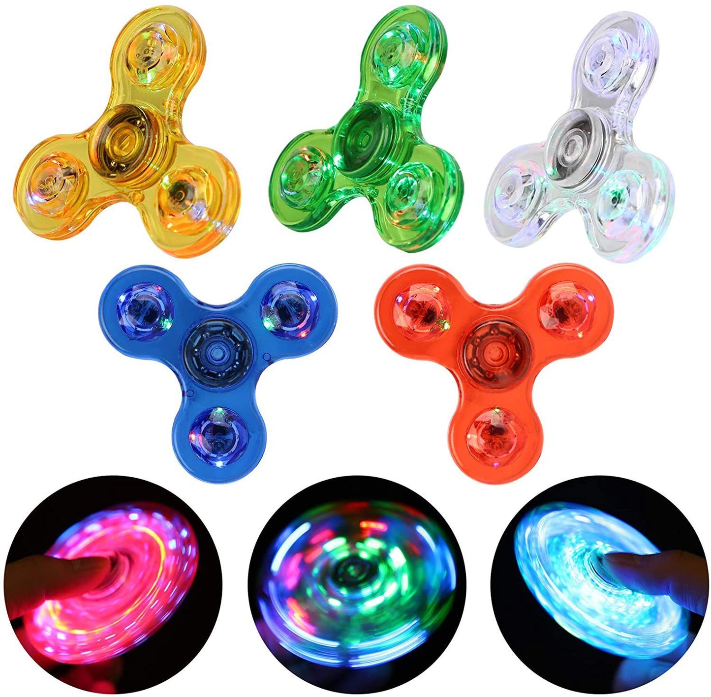 LED Light Fidget Spinner – Glow-in-the-Dark Stress Relief Toy