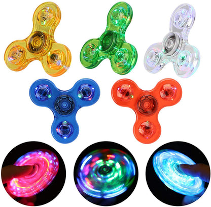 LED Light Fidget Spinner – Glow-in-the-Dark Stress Relief Toy