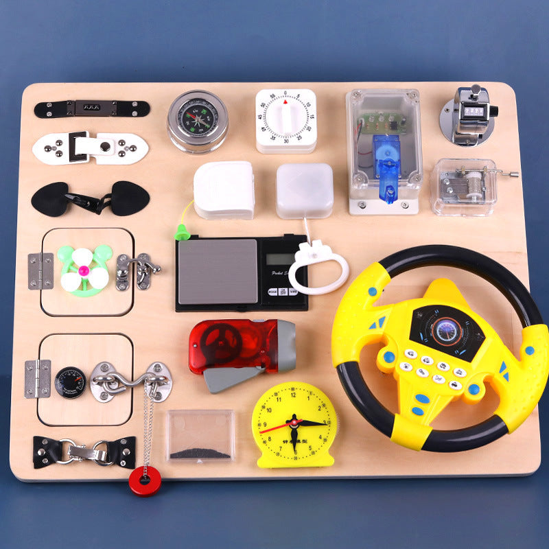 Early Childhood Education Children's Puzzle Busy Board Unlocking Teaching Aid