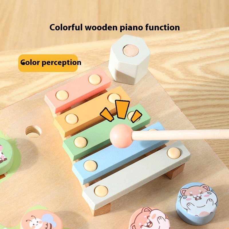 Double Sided Busy Board Matching Puzzle Toys With Walking Shapes