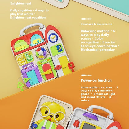 One-year-old Baby Montessori Busy Board 2-year-old Puzzle Montessori Early Education Concentration Baby Toy Smart Board