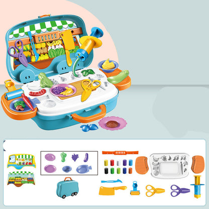 Dinosaur color mud house toy