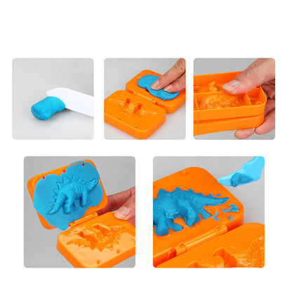 Dinosaur color mud house toy