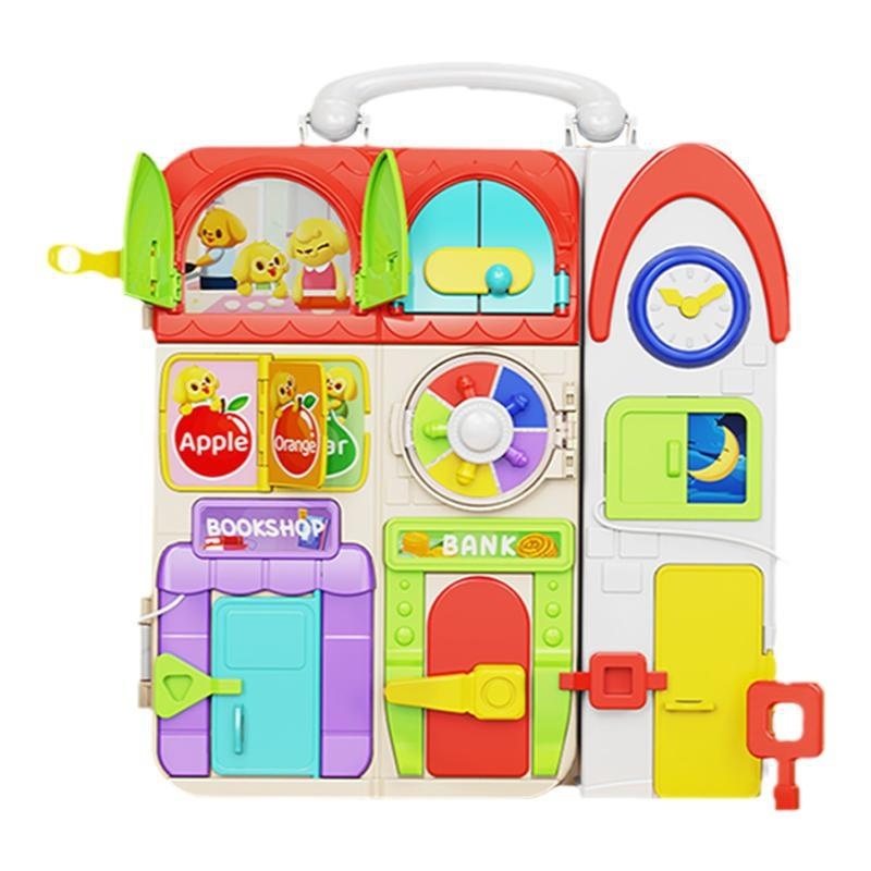 One-year-old Baby Montessori Busy Board 2-year-old Puzzle Montessori Early Education Concentration Baby Toy Smart Board