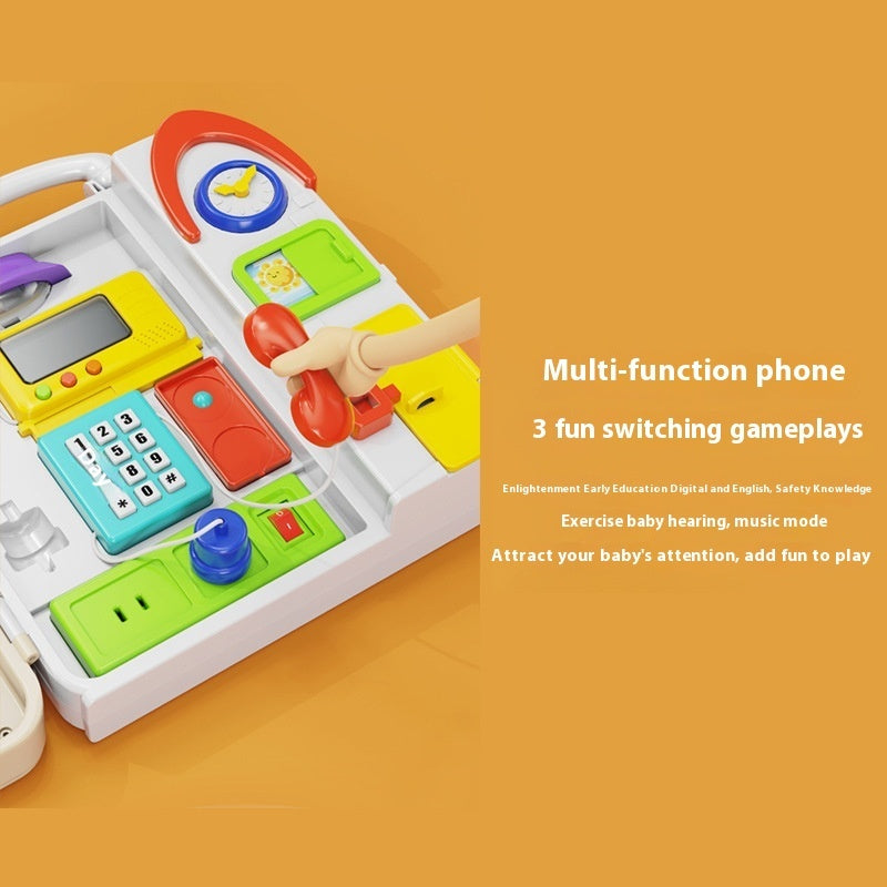 One-year-old Baby Montessori Busy Board 2-year-old Puzzle Montessori Early Education Concentration Baby Toy Smart Board