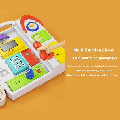 One-year-old Baby Montessori Busy Board 2-year-old Puzzle Montessori Early Education Concentration Baby Toy Smart Board