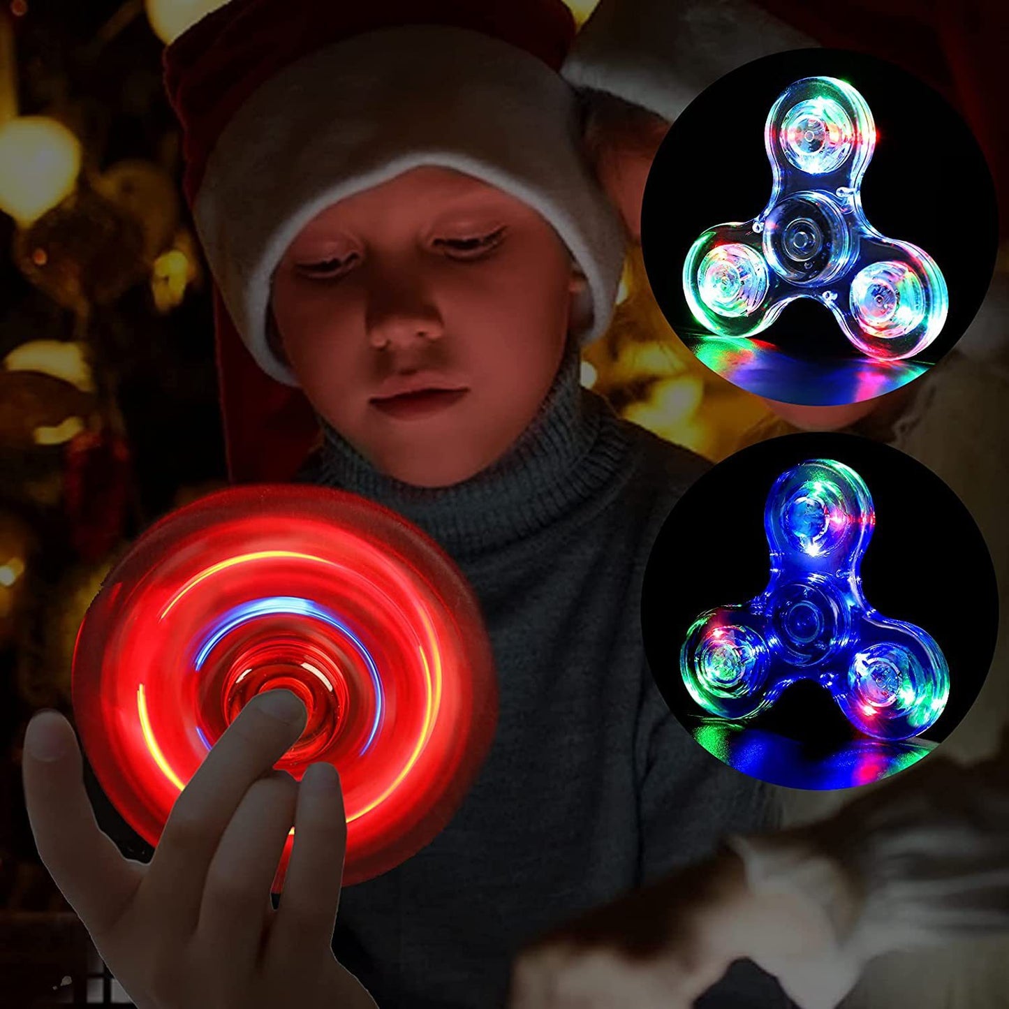 LED Light Fidget Spinner – Glow-in-the-Dark Stress Relief Toy