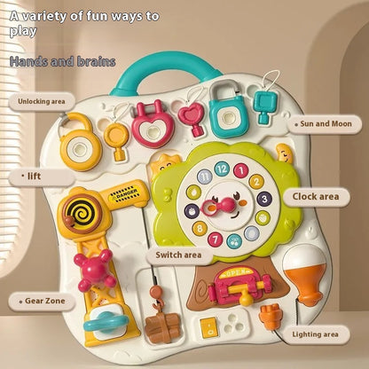 Puzzle Busy Board Infant Unlocking Toys Montessori Early Education